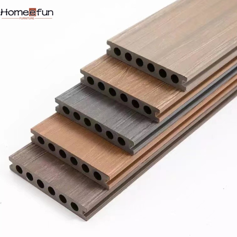 2022 Wpc 3d geprägter Bodenbelag Holz Korn Planken Anti Rutsch Kunststoff Holz Composite Decking Garten Bodenbelag Deck im Freien