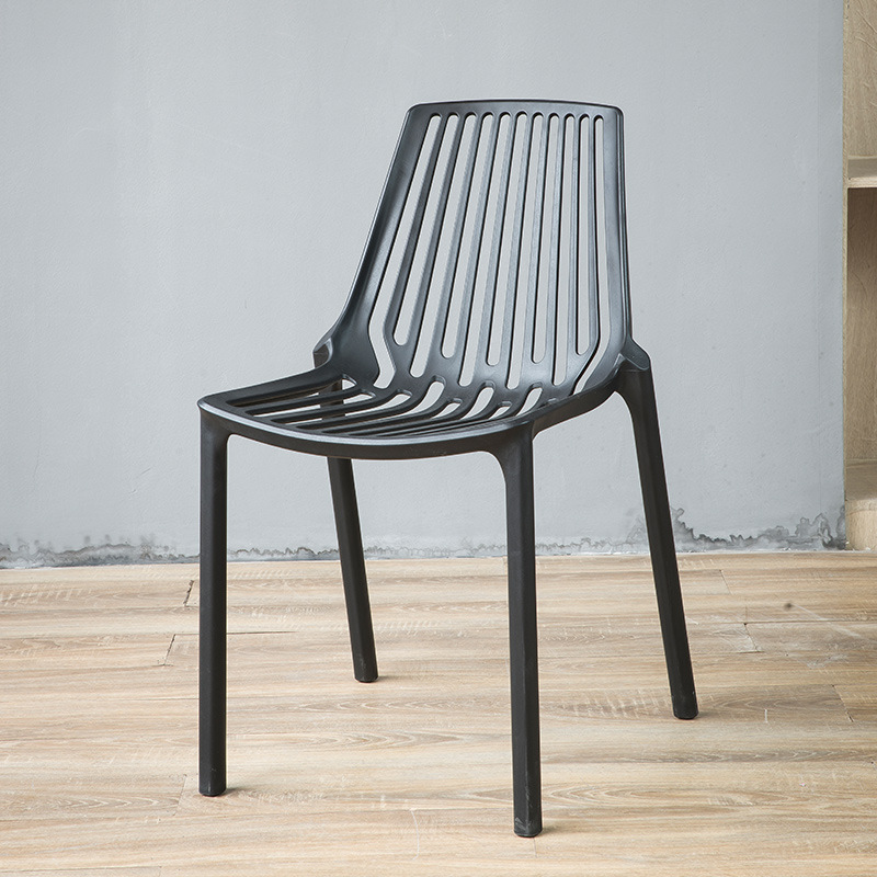 Freizeit im Freien Restaurant Cafe Esszimmerstühle moderne Wohnzimmer Stacktable PP Plastik Essstuhl